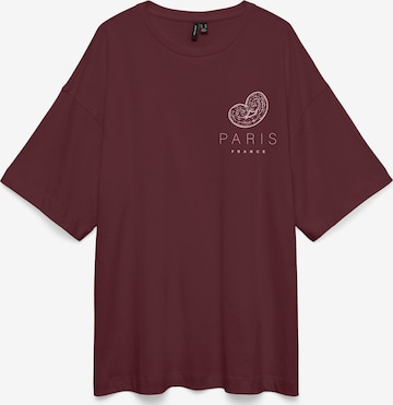 VERO MODA Oversized Shirt 'VMHAILEY' in Red: front