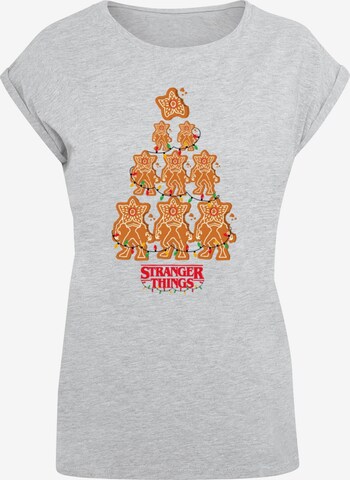 T-shirt 'Stranger Things - Gingerbread' ABSOLUTE CULT en gris : devant
