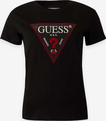 Maglietta di GUESS in nero: frontale
