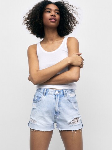 Regular Jean Pull&Bear en bleu : devant