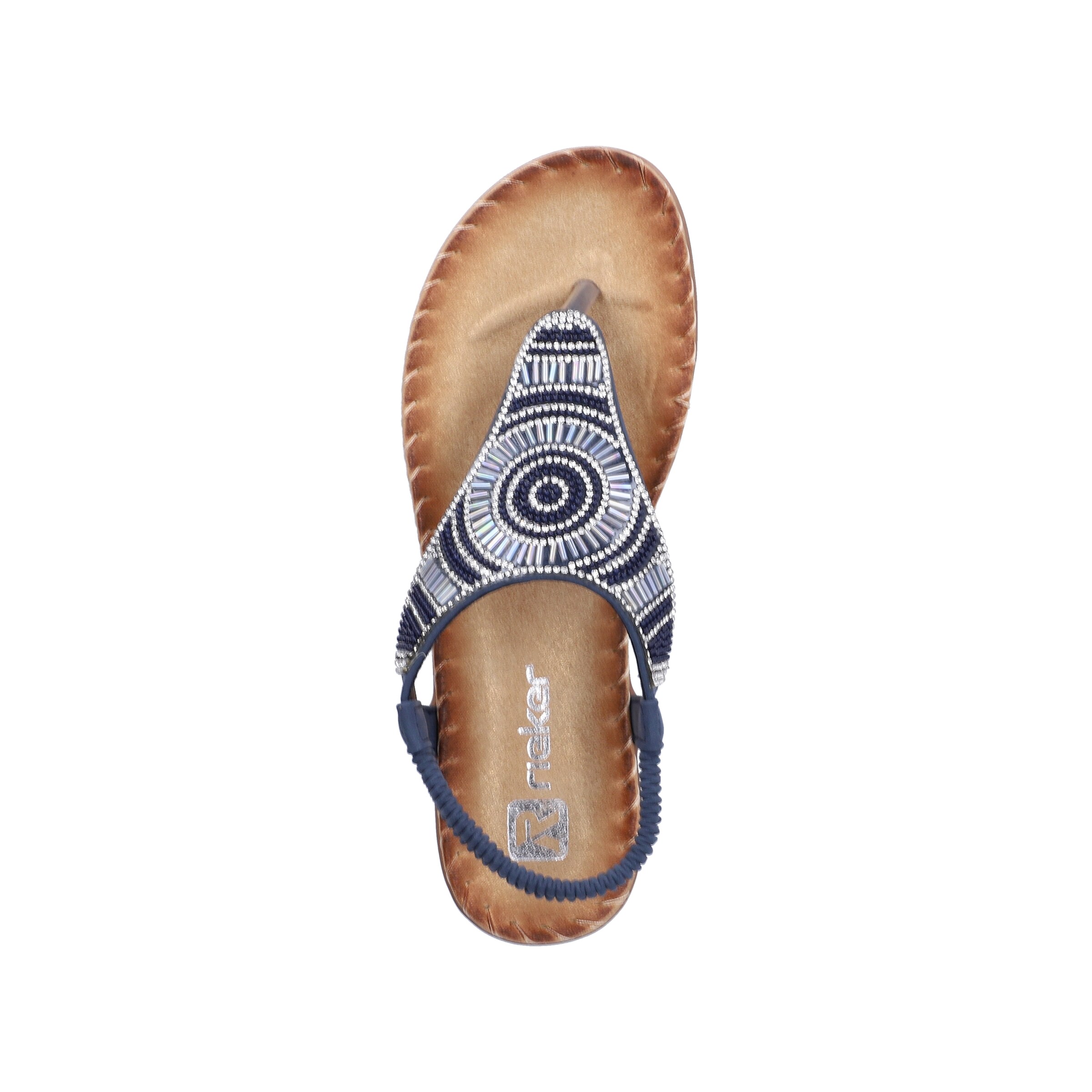Rieker T-Bar Sandals in Blue