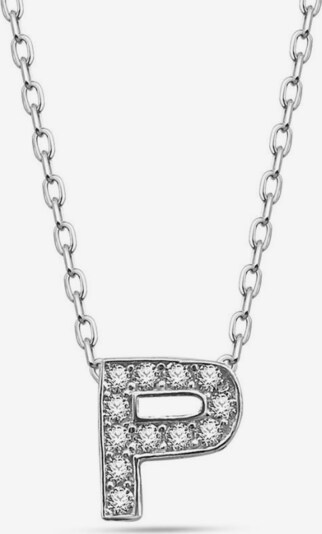 Dkeniz Ketting 'BUCHSTABE P' in de kleur Zilver, Productweergave