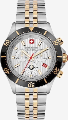 SWISS MILITARY HANOWA Analog watch 'Flagship X Chrono' in Silver: front