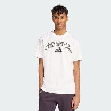 ADIDAS SPORTSWEAR Performance shirt 'X Fortnite' in White: front
