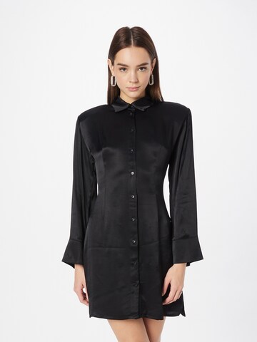 Oval Square Shirt Dress 'Jive' in Black: front