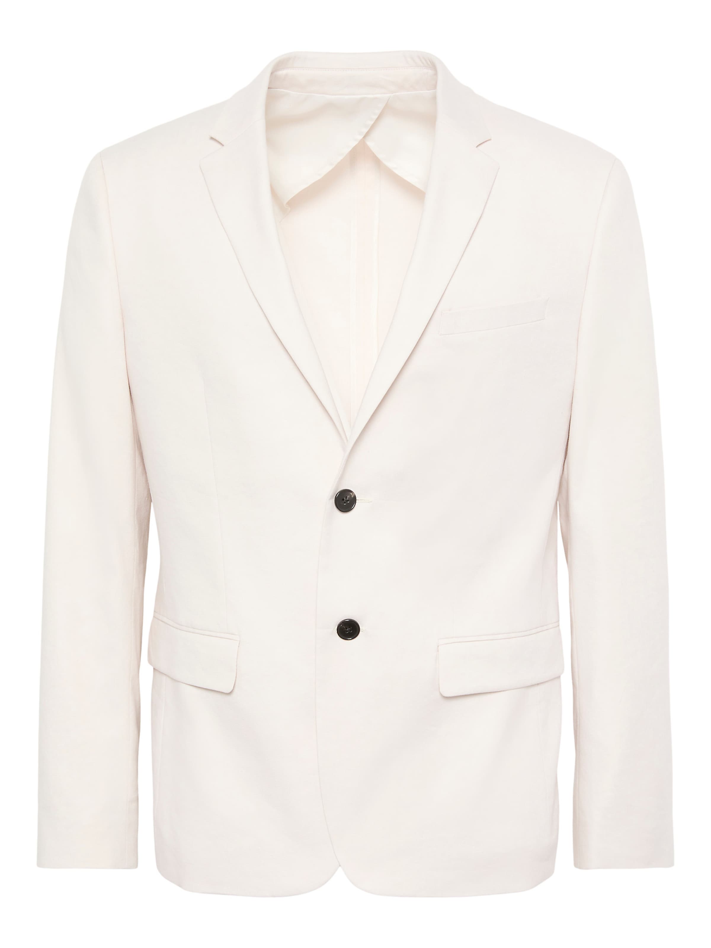 Calvin Klein Regular fit Colbert in Wit: voorkant