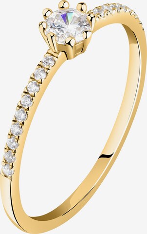 Live Diamond Ring in Gold: front