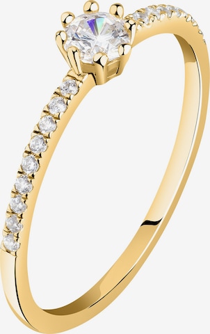 Live Diamond Ring in Gold: front