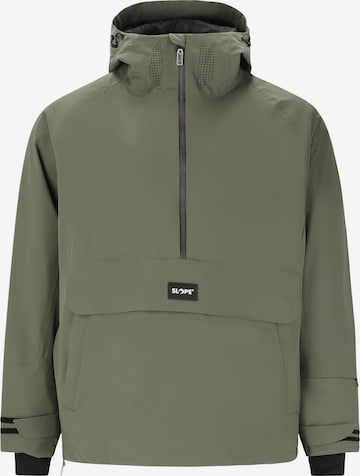 SLOPE Sportjacke 'Ruki' in Grün: Vorderseite