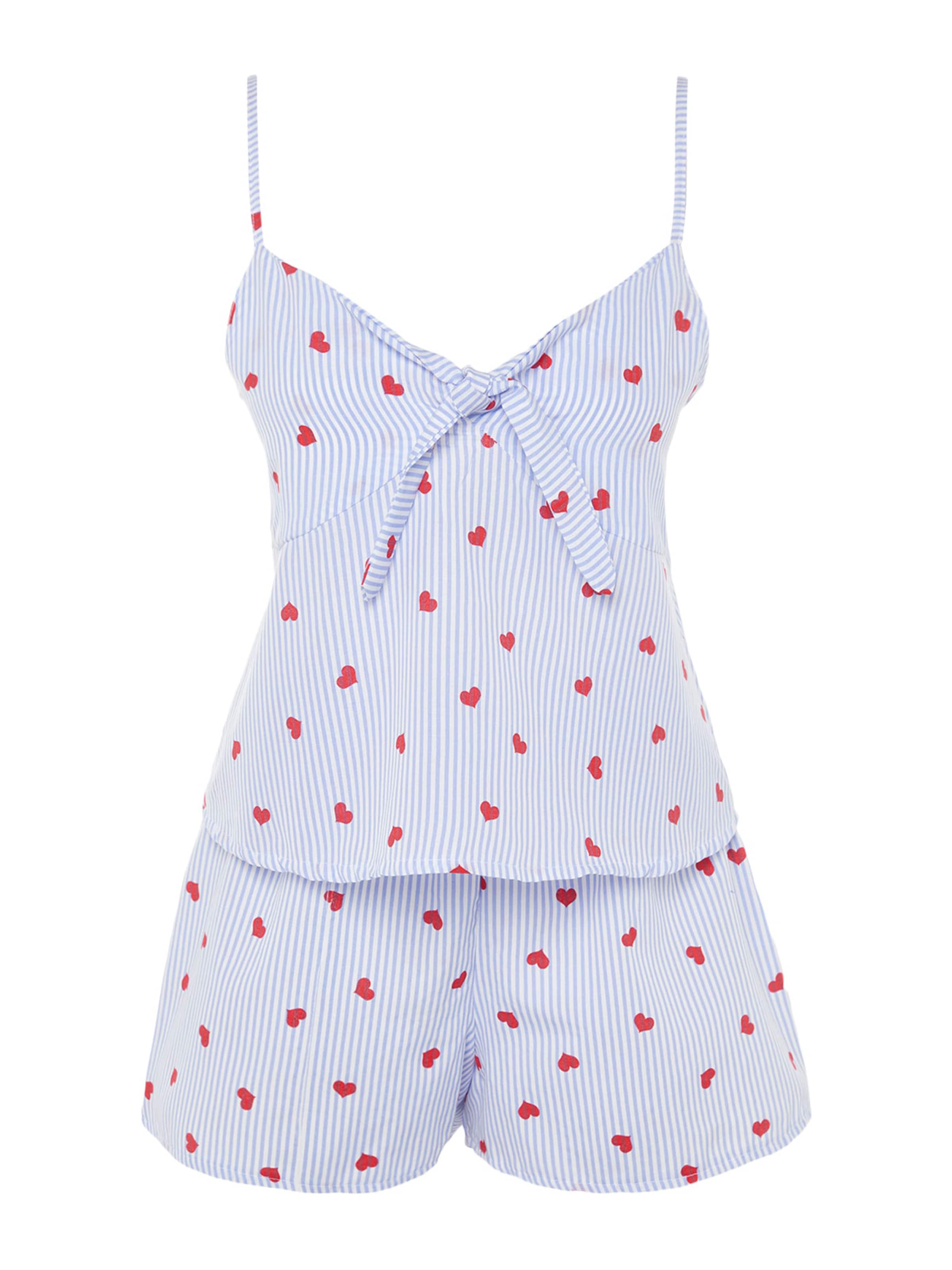 Trendyol Pyžamo – modrá: přední strana