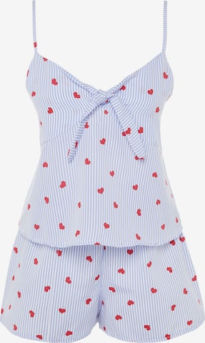 TrendyolKratke hlače za spavanje - plava boja: prednji dio