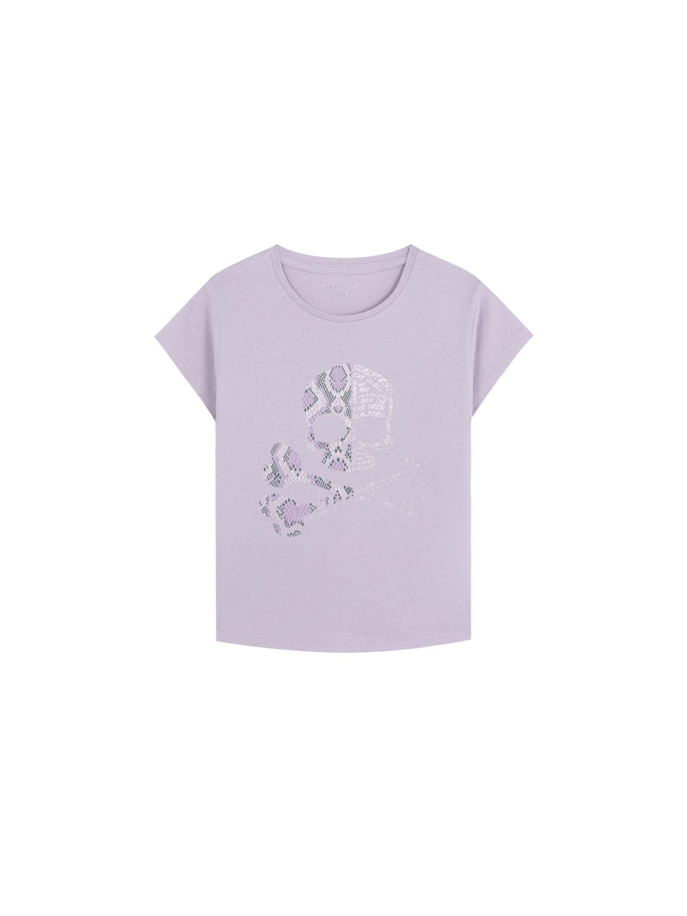 T-Shirt Scalpers en violet : devant