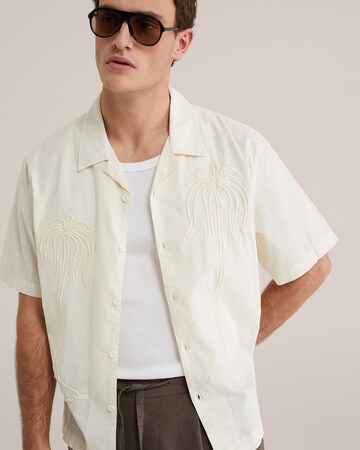 WE Fashion Классический крой Рубашка в Белый