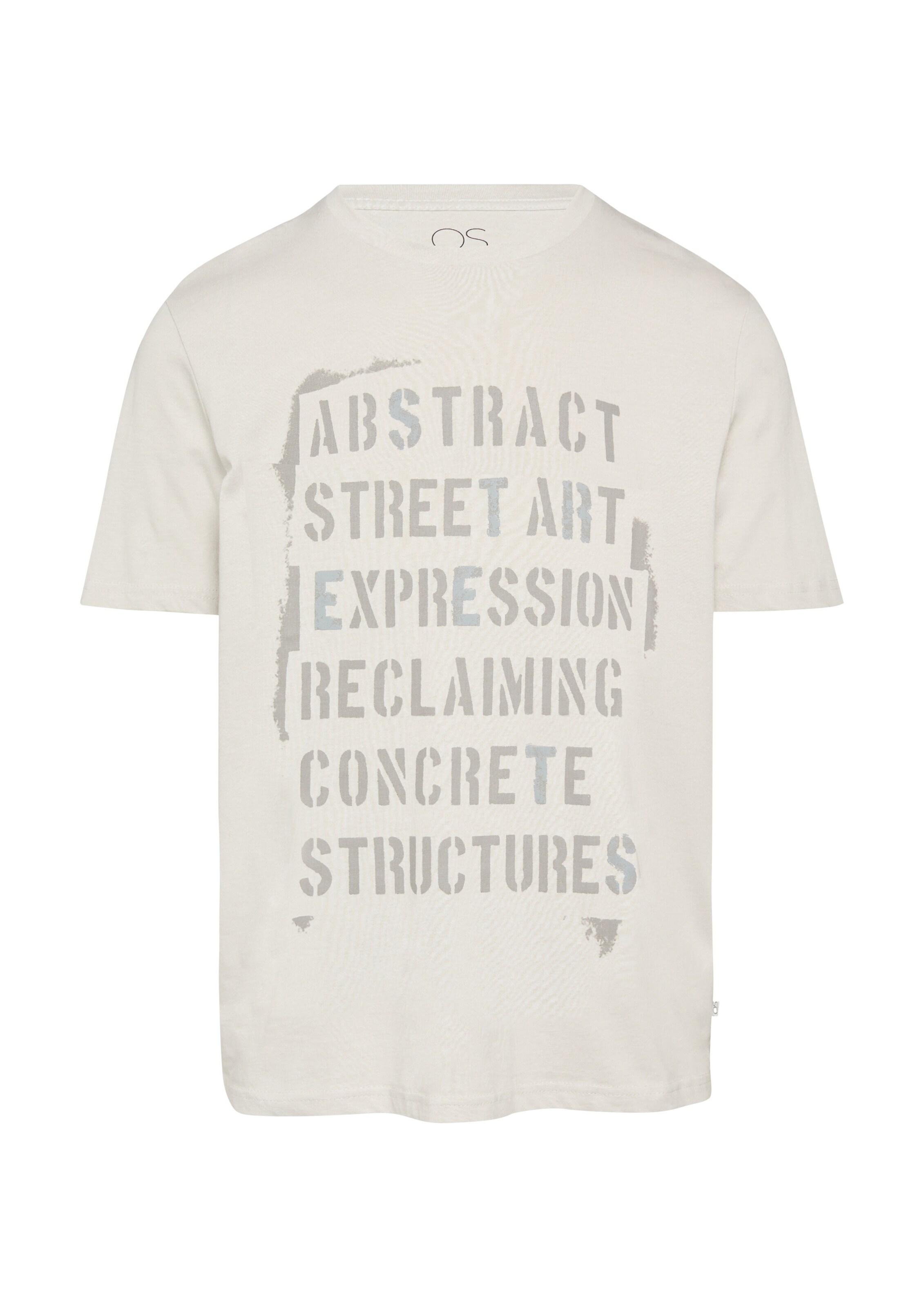T-Shirt QS en gris : devant