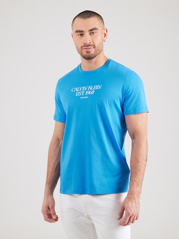 Calvin Klein JeansMajica '30S' - plava boja: prednji dio