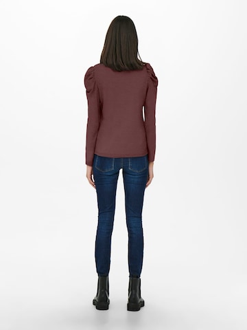 Jaqueline de Yong Shirt 'Tonsy' in Brown