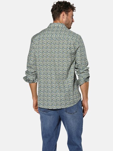 BABISTA Regular fit Button Up Shirt 'Marvian' in Green