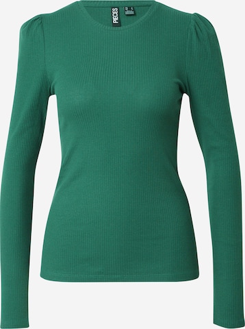 PIECES Shirt 'RUKA' in Groen: voorkant