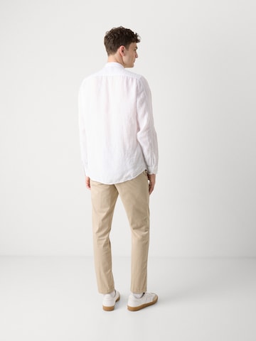 BOSS Orange Regular fit Button Up Shirt 'Race_1' in White