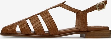 LOTTUSSE Sandals ' Cangrejera ' in Brown: front