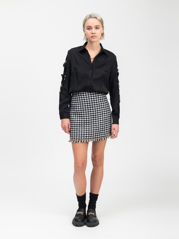 Influencer Bluse in Schwarz