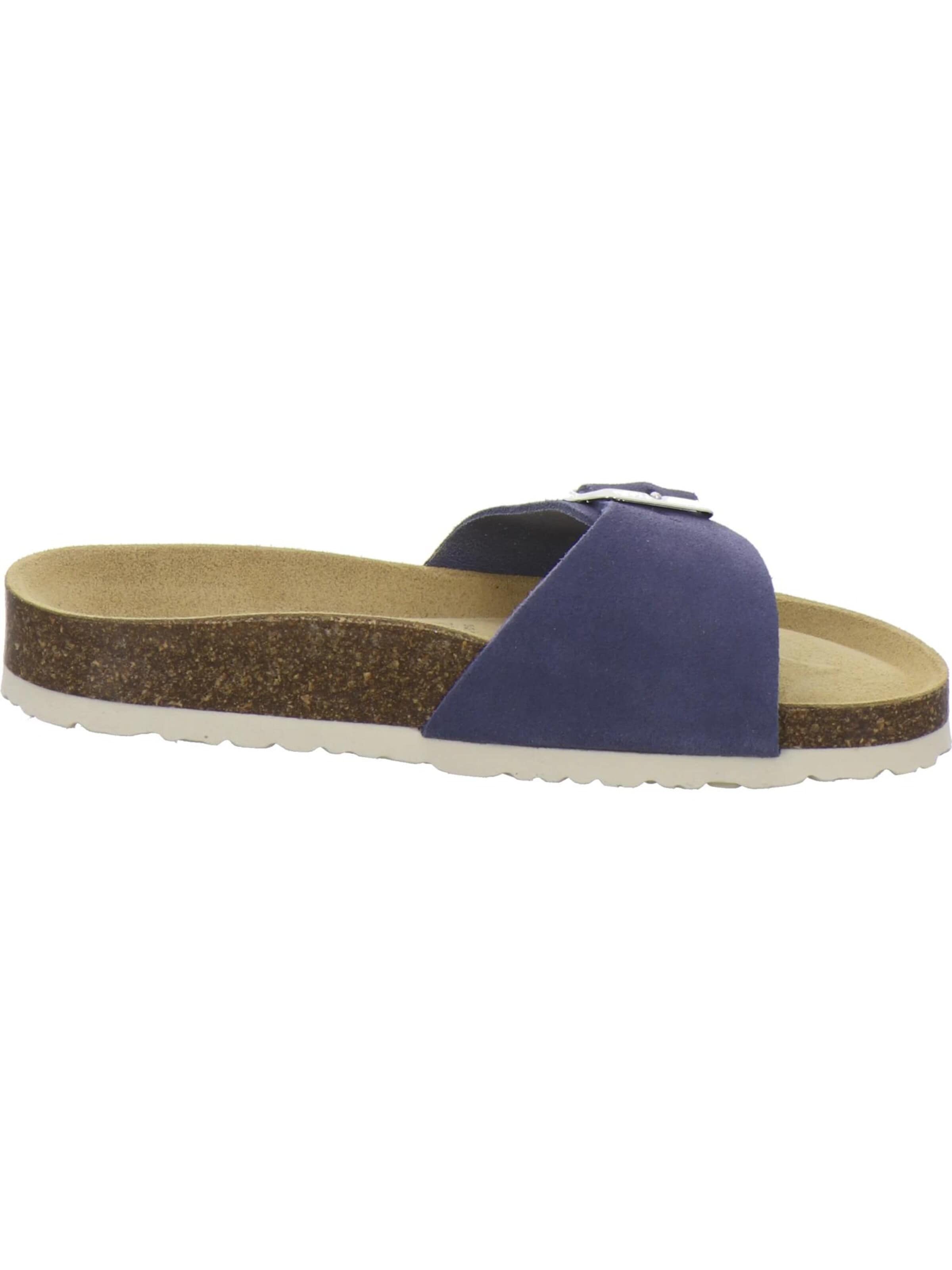 AFS-Schuhe - Zapatos abiertos 'Pantoletten Damen Einschnaller azzurro' en azul