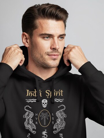 Neverless Sweatshirt 'india spirit' in Black