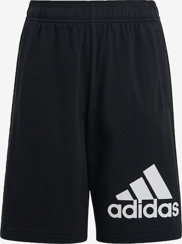 ADIDAS SPORTSWEAR - Regular Calças 'Essentials Big Logo ' em preto: frente