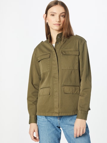 BOSS Orange Between-Season Jacket 'Jiver' in Green: front