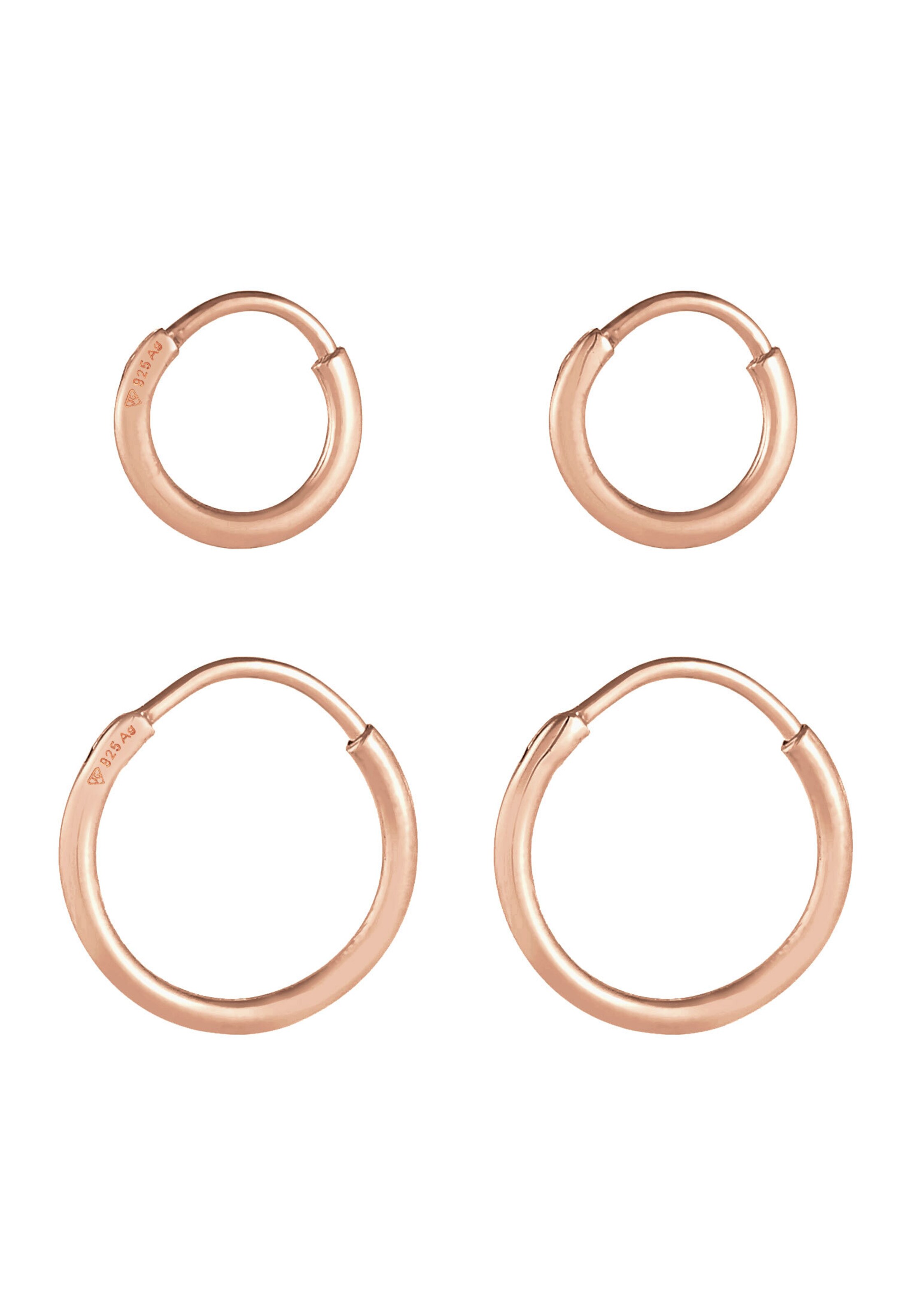 ELLI Sieraden set 'Creolen-Set' in Goud