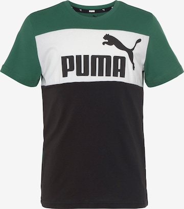 PUMA T-Shirt 'Essentials+' in Grün: predná strana