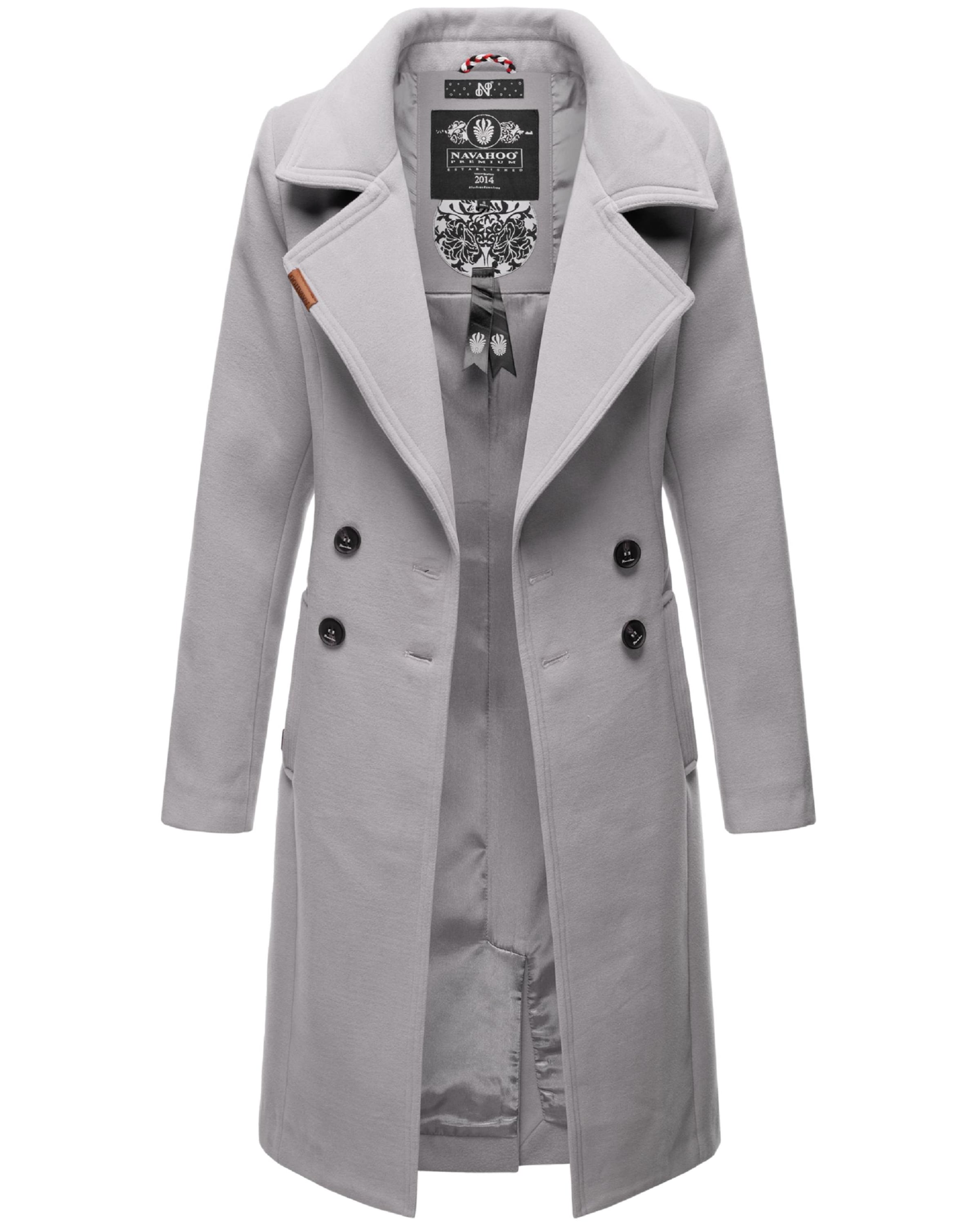 Manteau mi-saison 'Wooly' NAVAHOO en gris