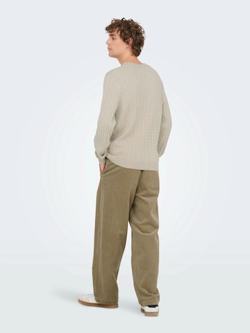 Pulover 'ONSLOUI' de la Only & Sons pe bej