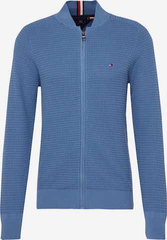 Vestes en maille TOMMY HILFIGER en bleu : devant