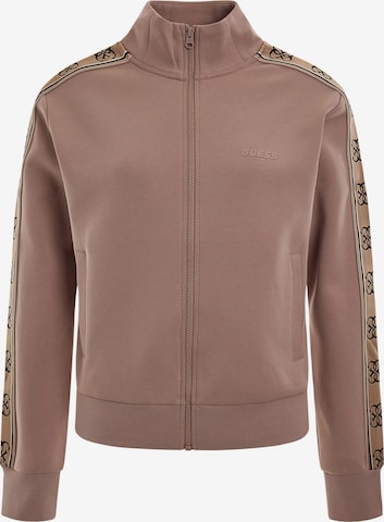 GUESS Sweatjacke in Beige: predná strana