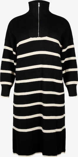 Zizzi Knitted dress 'MZOE' in Black / White, Item view