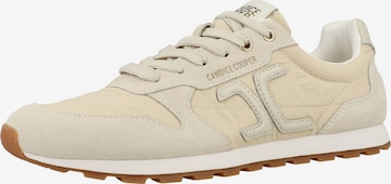 Baskets basses 'Plume 3' Candice Cooper en beige : devant