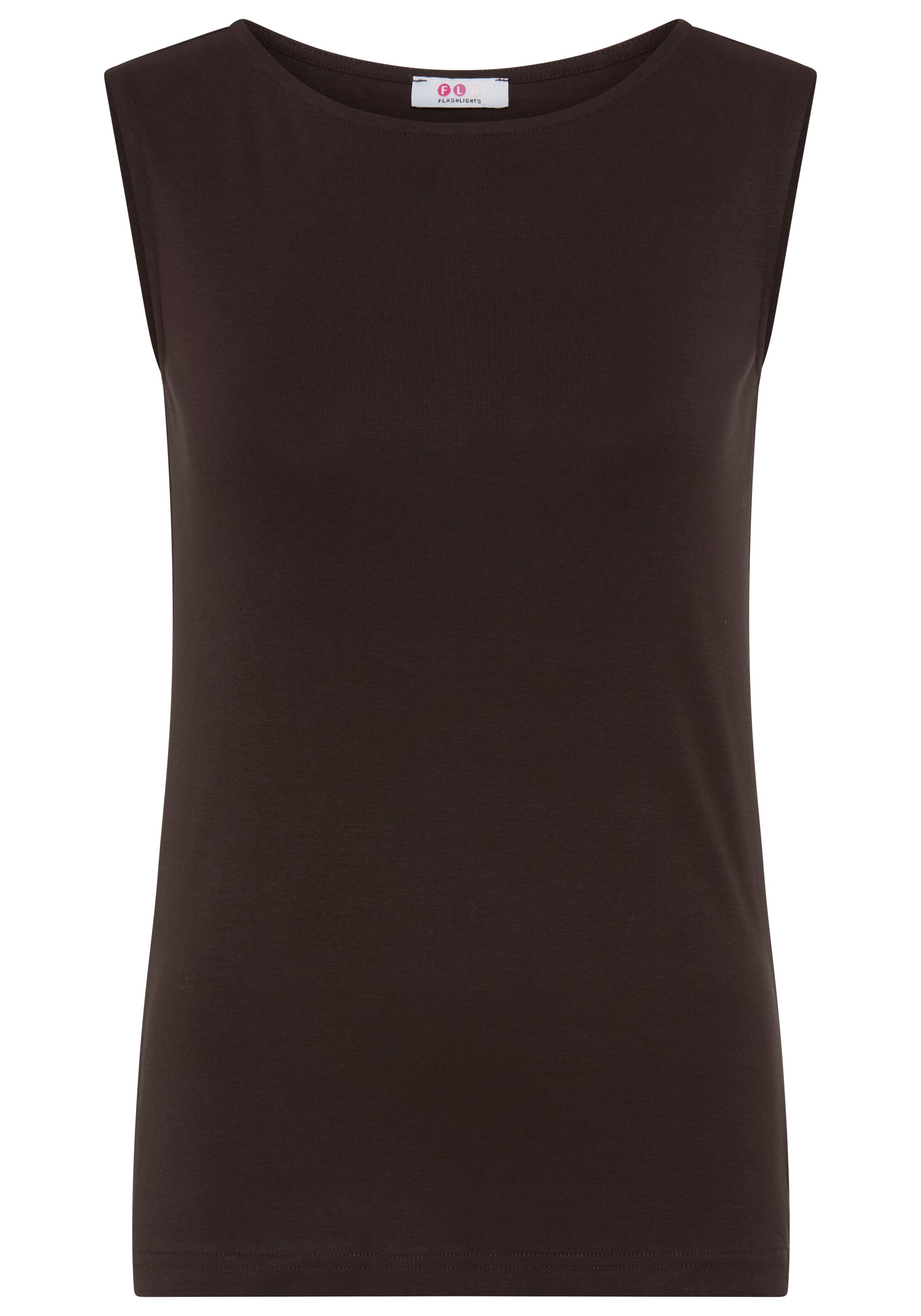 FLASHLIGHTS Top in Braun: Vorderseite
