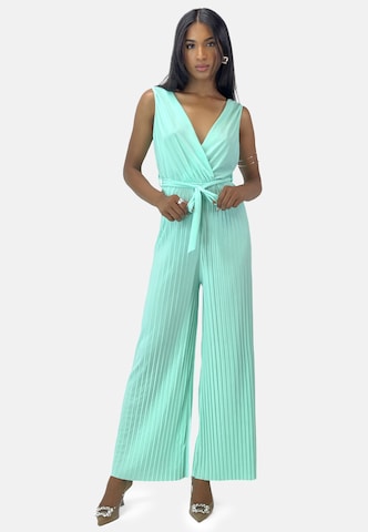 Elara Jumpsuit in Groen: voorkant