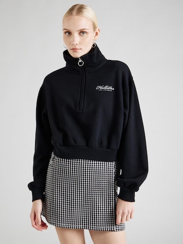 melns HOLLISTER Sportisks džemperis: no priekšpuses