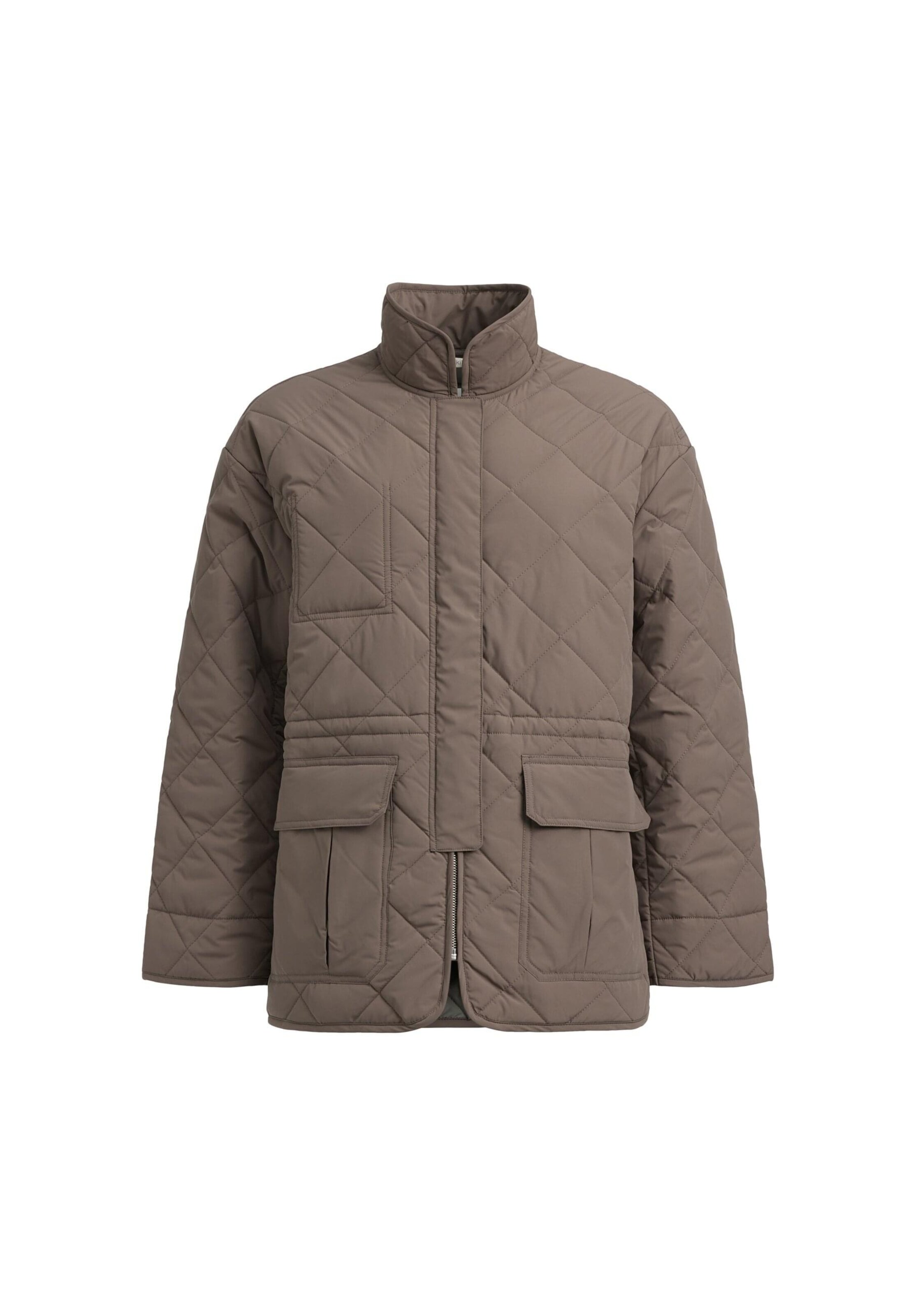 rethinkit studios Tussenparka 'Lyon' in Bruin: voorkant