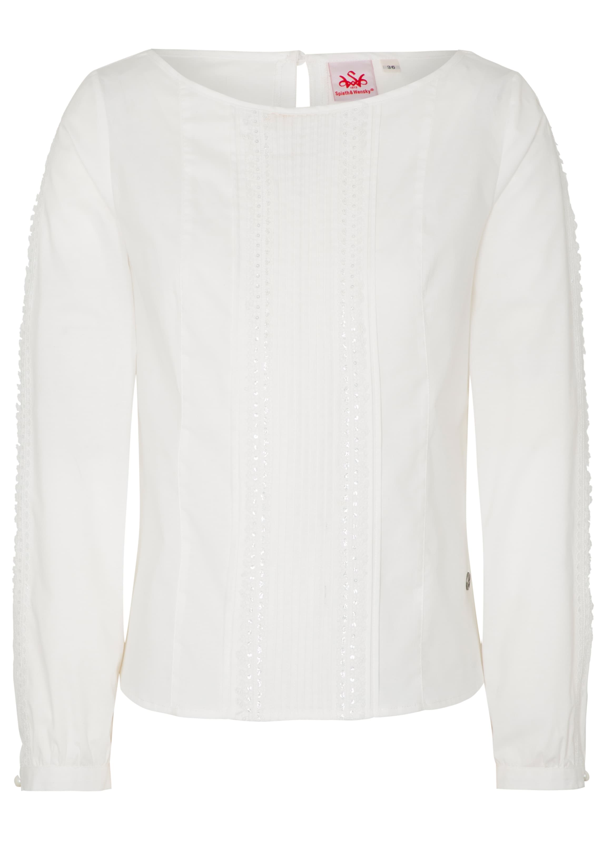 SPIETH & WENSKY Trachtenbluse Wendelin in Beige: Vorderseite