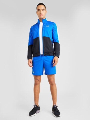 UNDER ARMOUR - Sudadera con cremallera deportiva en azul