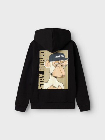 NAME IT Sweatshirt 'Bored Ape' in Zwart
