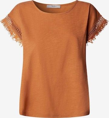 T-shirt 'Nain' Pepe Jeans en beige : devant