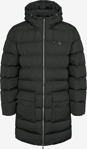 U.S. POLO ASSN. Pitkä talvitakki 'Albert ' värissä musta: etupuoli