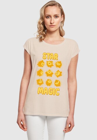 ABSOLUTE CULT T-Shirt 'Wish - Star Magic Tile' in Beige: predná strana