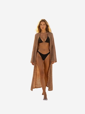 RYVAN Kimono in Bruin: voorkant