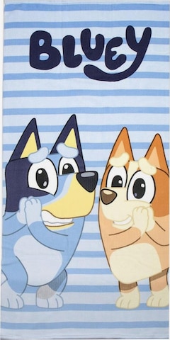 Serviette de plage 'Kinderhandtuch – Bluey' DISNEY en bleu : devant