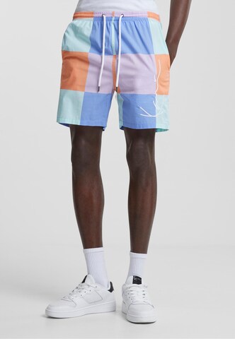 Karl Kani Swim Trunks in Blue: front